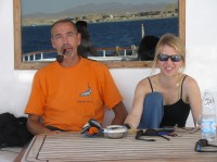 Foto der beiden Tauchguides Henrik Lynge und Claudia Rechberger - nicht nur auf dem Foto ein schönes Paar  :-)